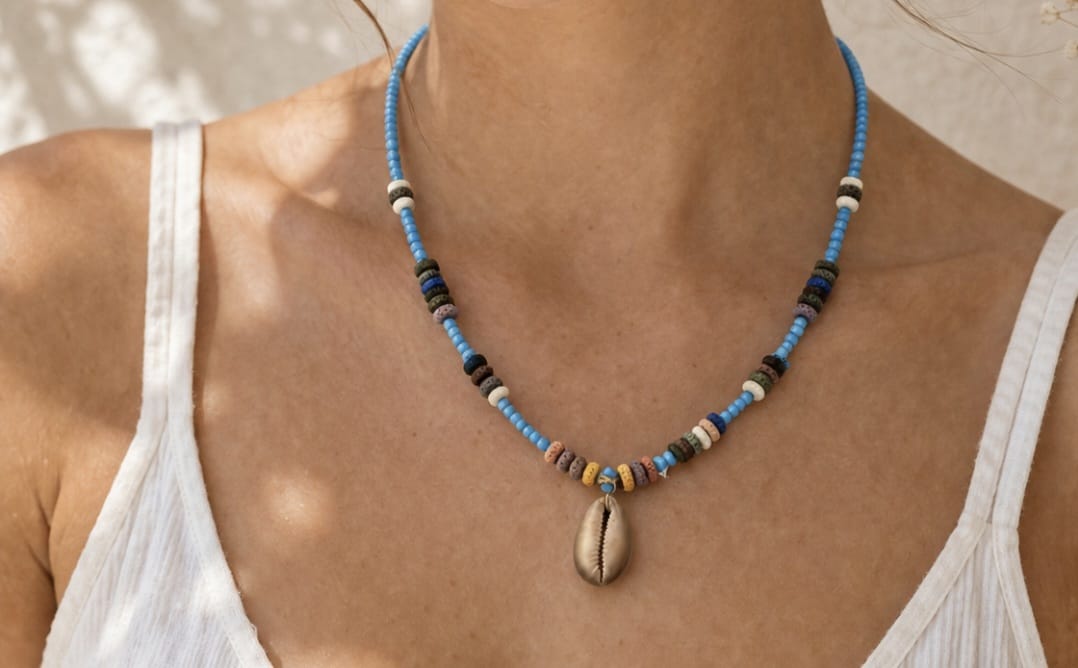 Ocean-Inspired Beaded Necklace